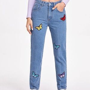 butterfly y2k jeans